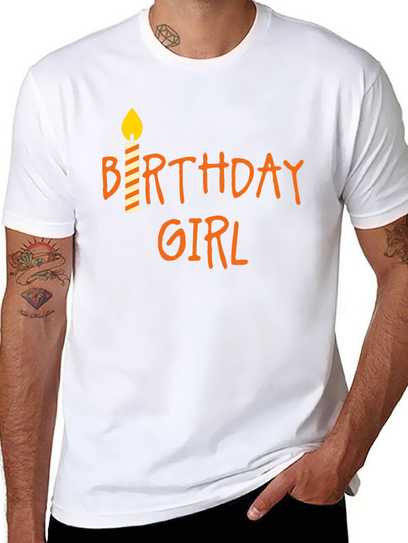 Birthday Girl T-Shirt - Candle Design