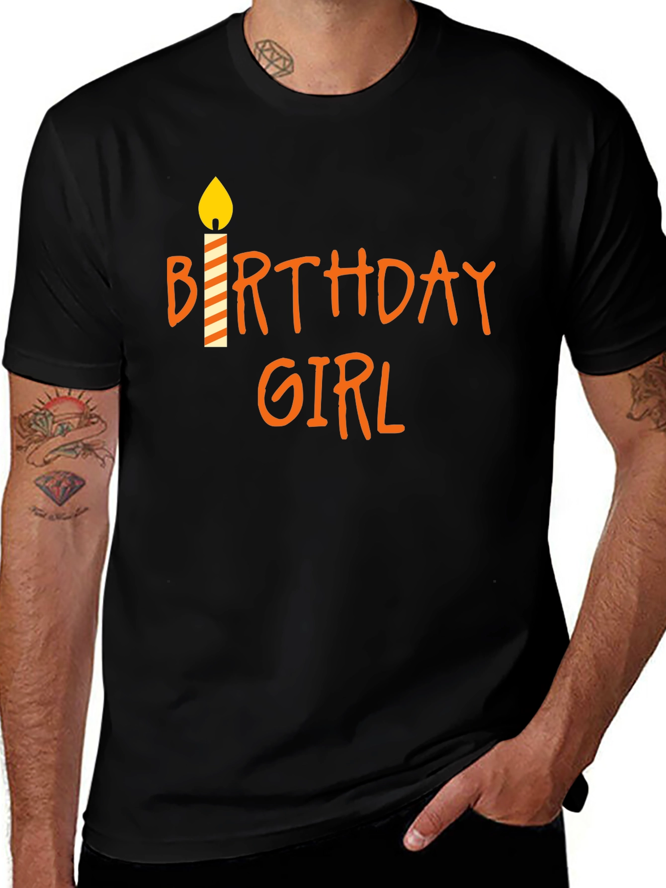 Birthday Girl T-Shirt - Candle Design