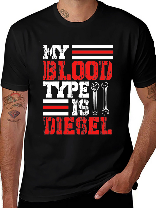 My Blood Type is Diesel Graphic T-Shirt