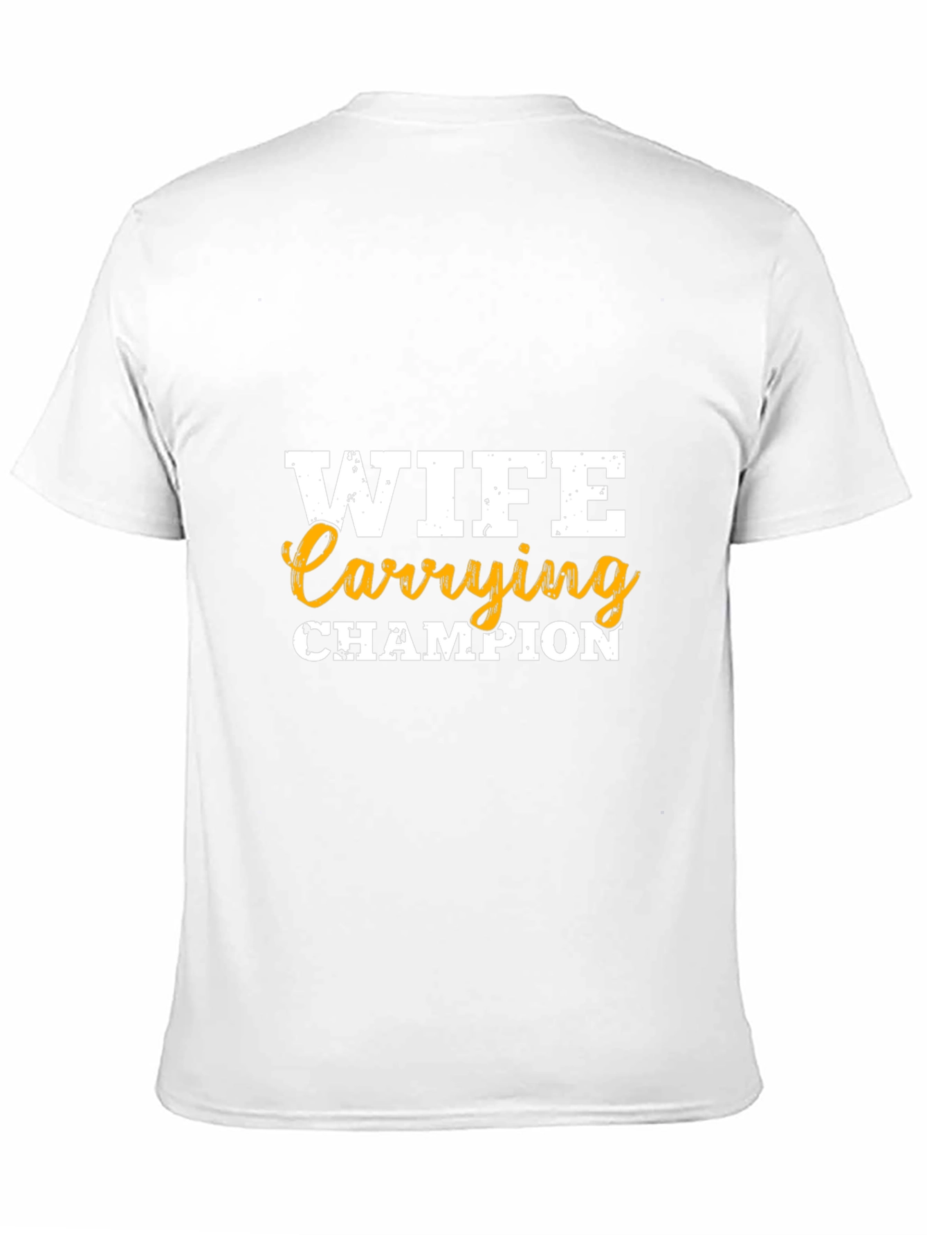 Wife Carrying Champion Graphic Tee - Funny Husband Shirt