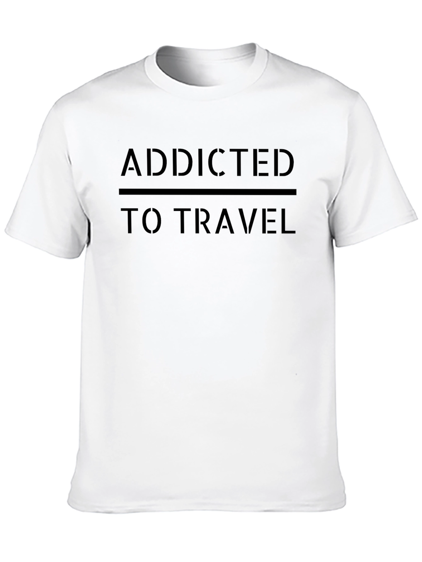 Addicted to Travel Graphic Tee - Black