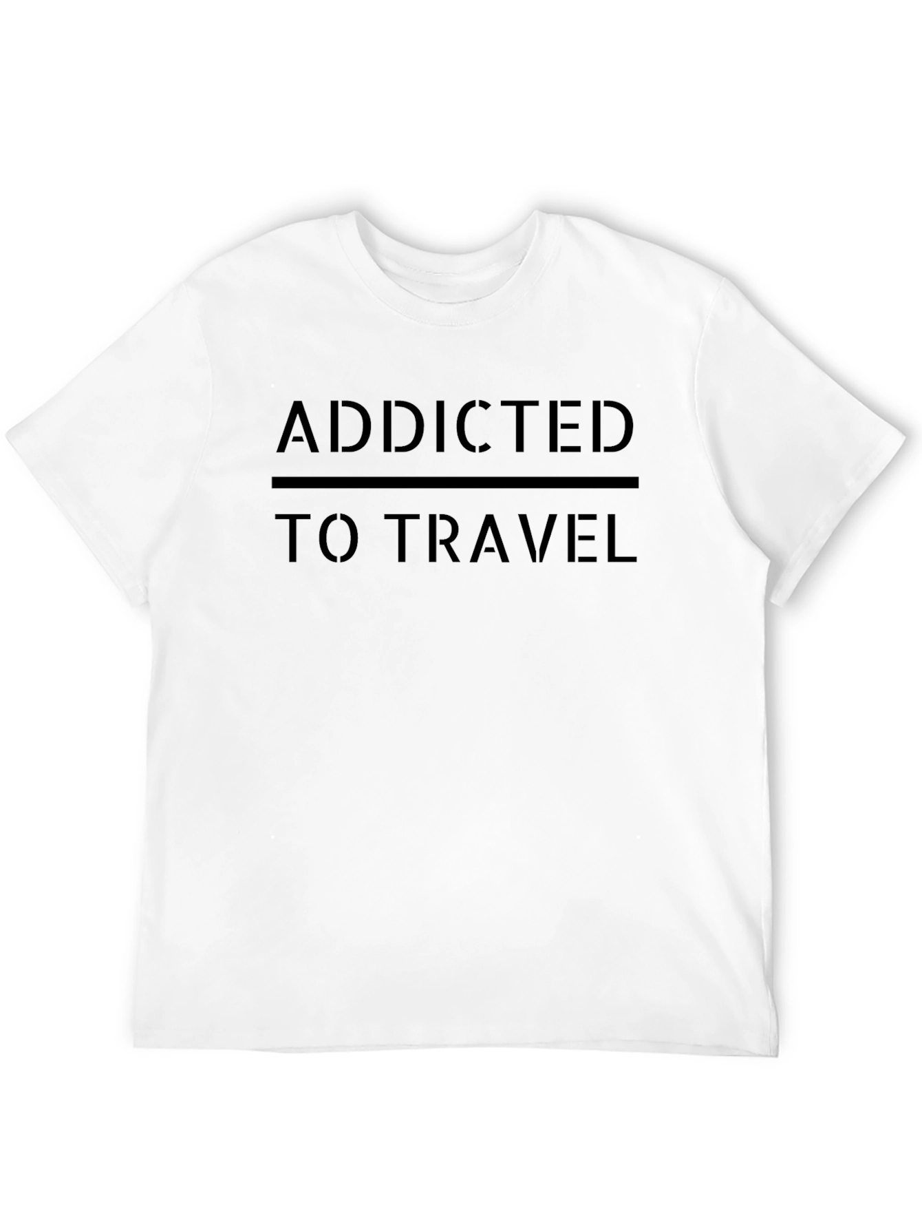 Addicted to Travel Graphic Tee - Black