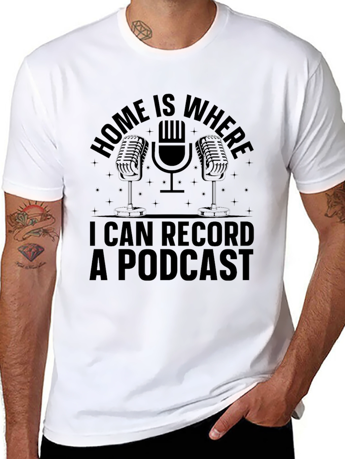 Home Podcast Recording T-Shirt