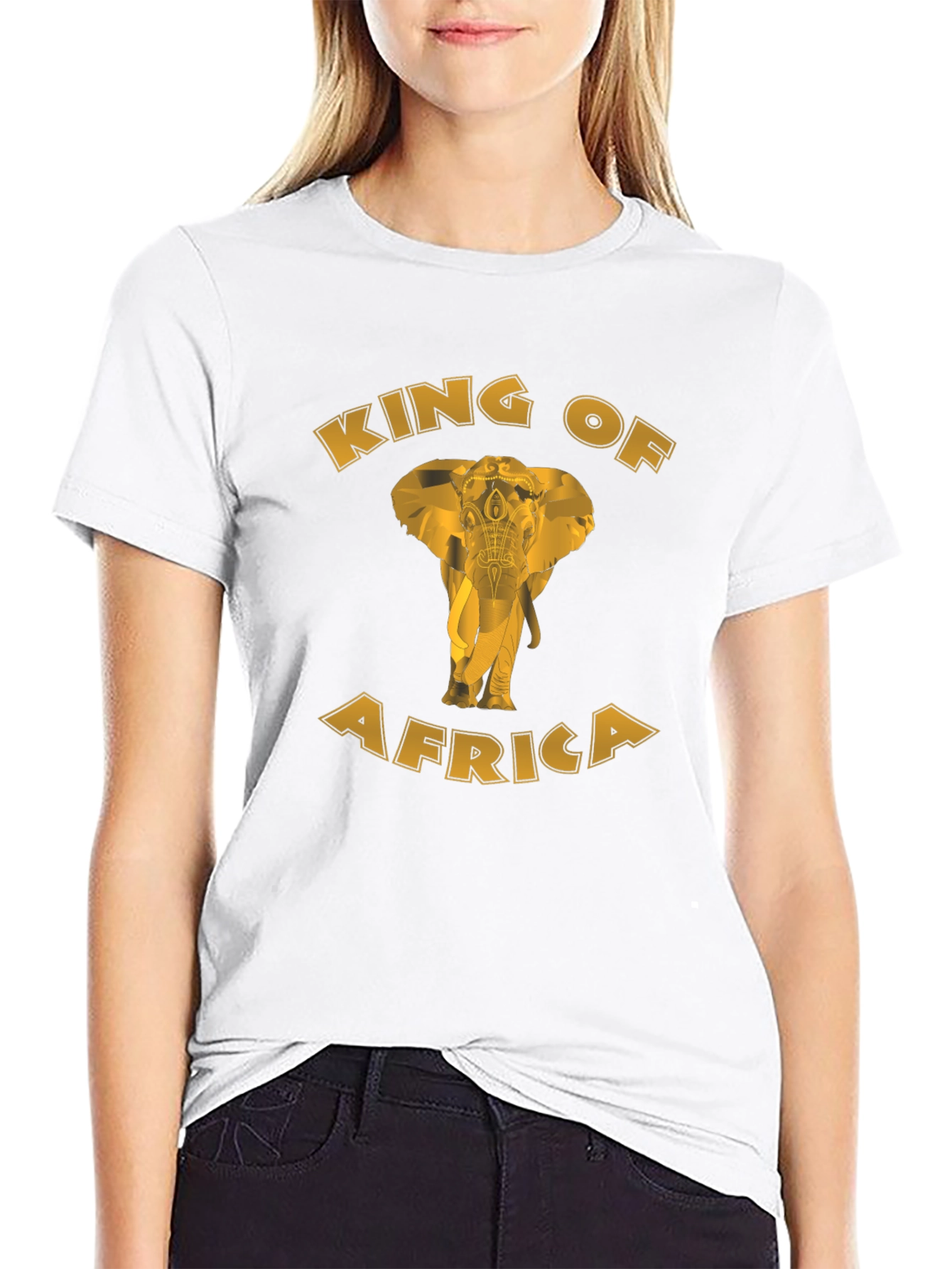 King of Africa Elephant Graphic T-Shirt