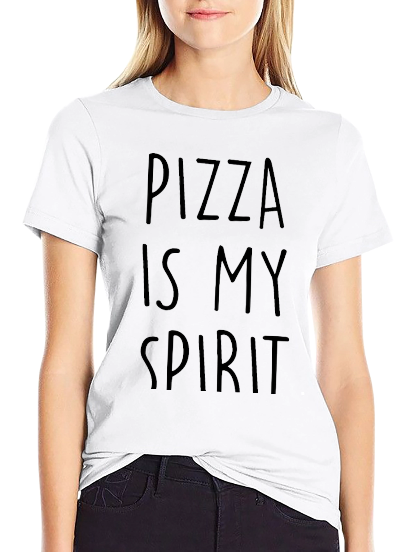 Pizza Is My Spirit T-Shirt - Black