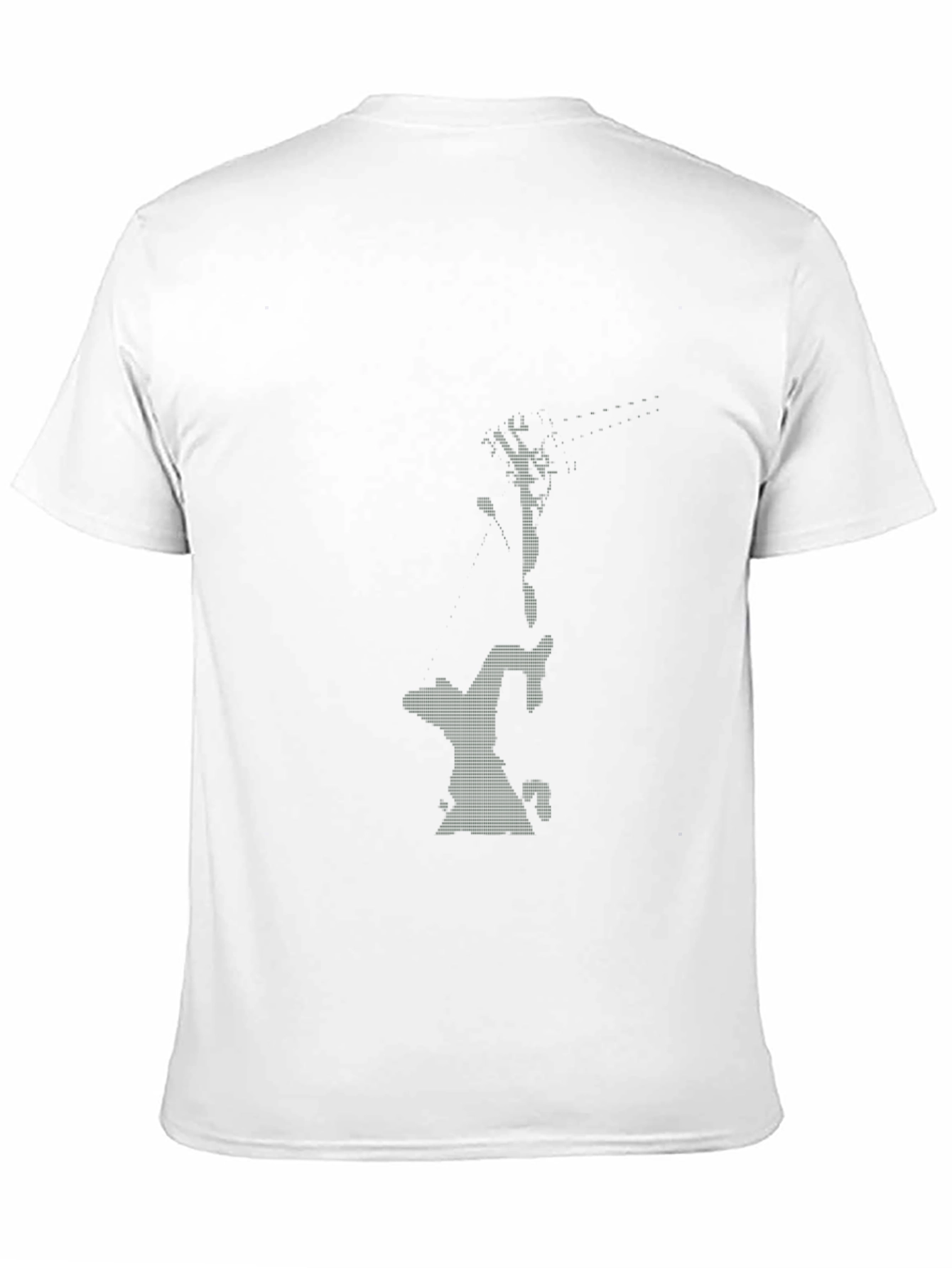 Stylish Black Graphic Tee - Climbing Design