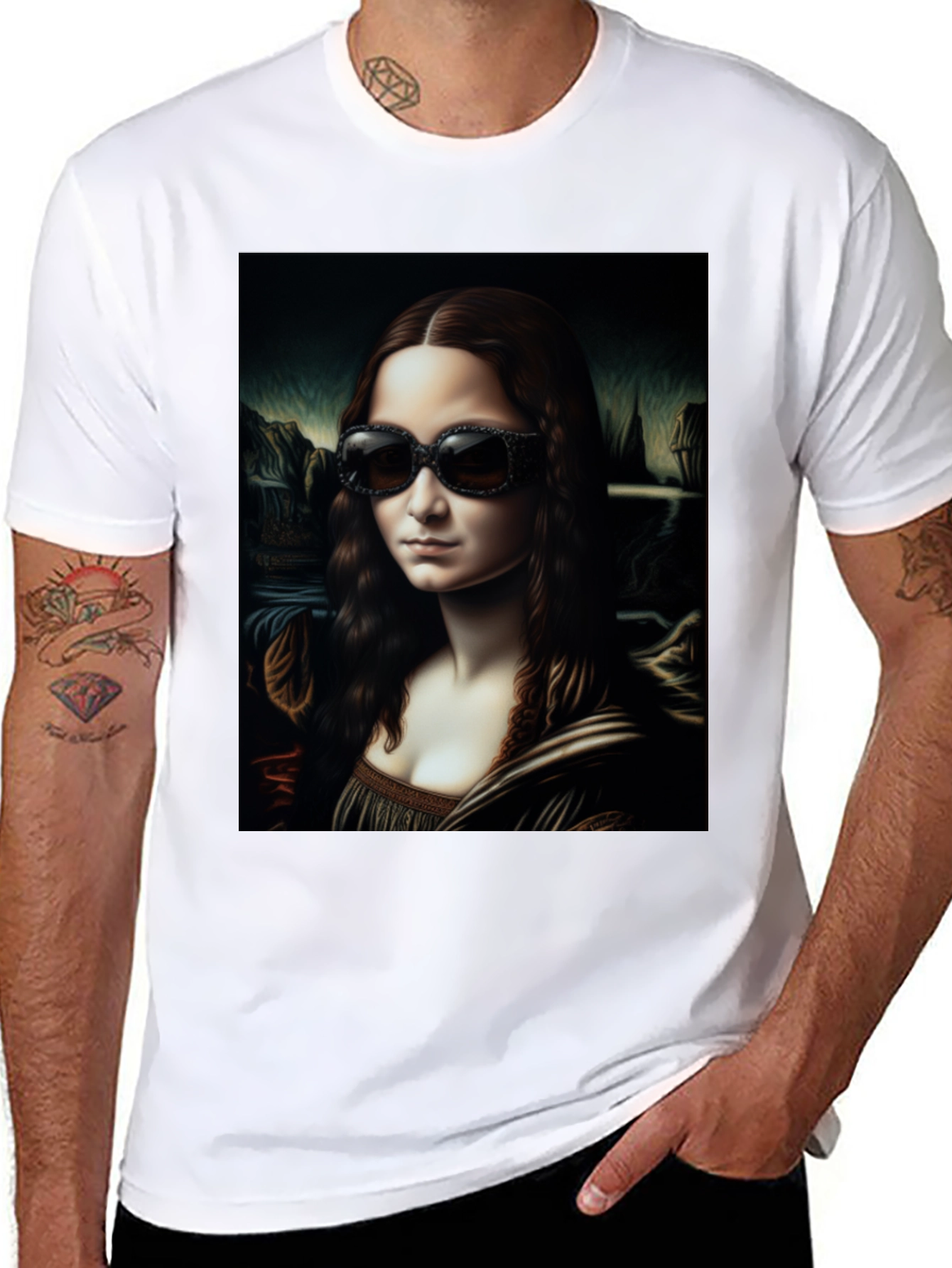 Mona Lisa Sunglasses T-Shirt