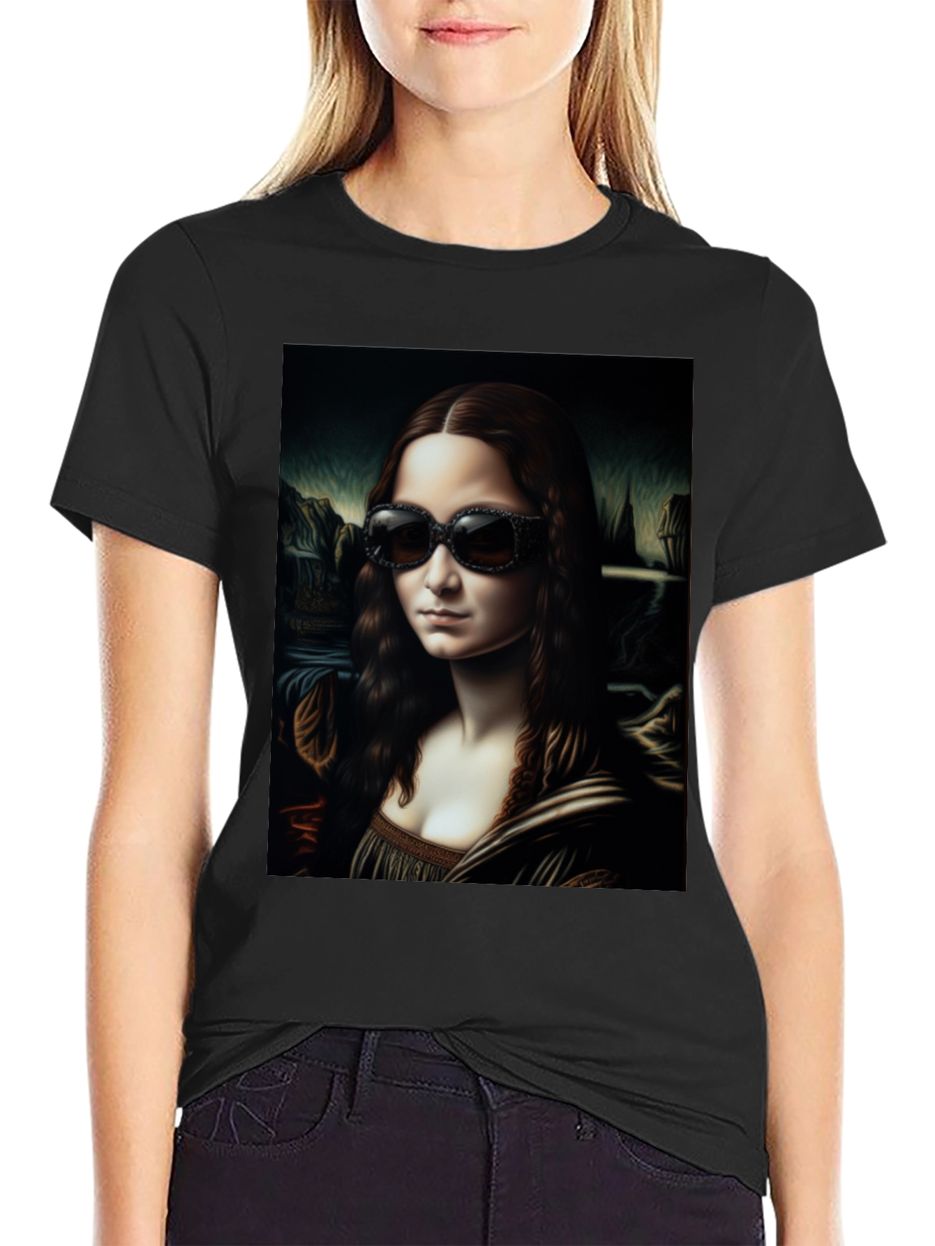 Mona Lisa Sunglasses T-Shirt