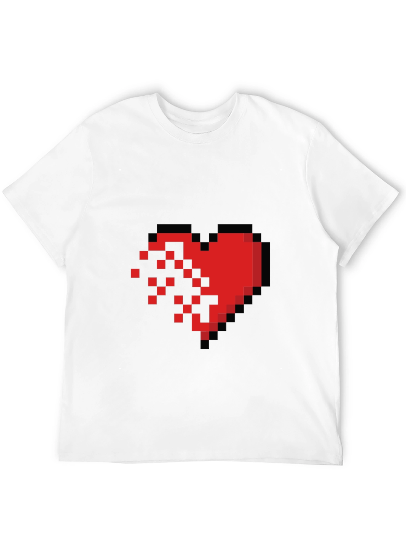 Pixel Heart Graphic Tee - Black