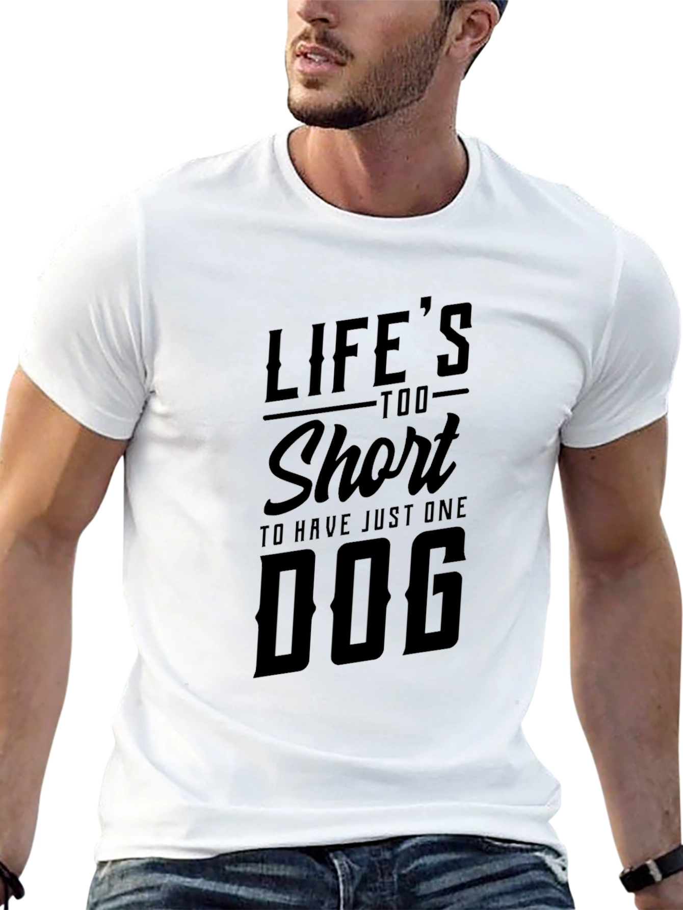 Lifes Too Short Black Graphic Tee