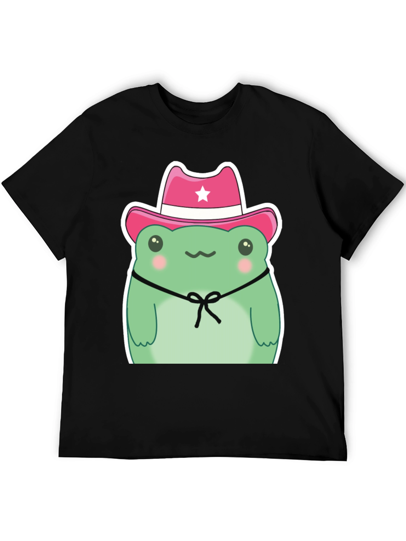Cowboy Frog Graphic T-Shirt - Cute Cartoon Tee