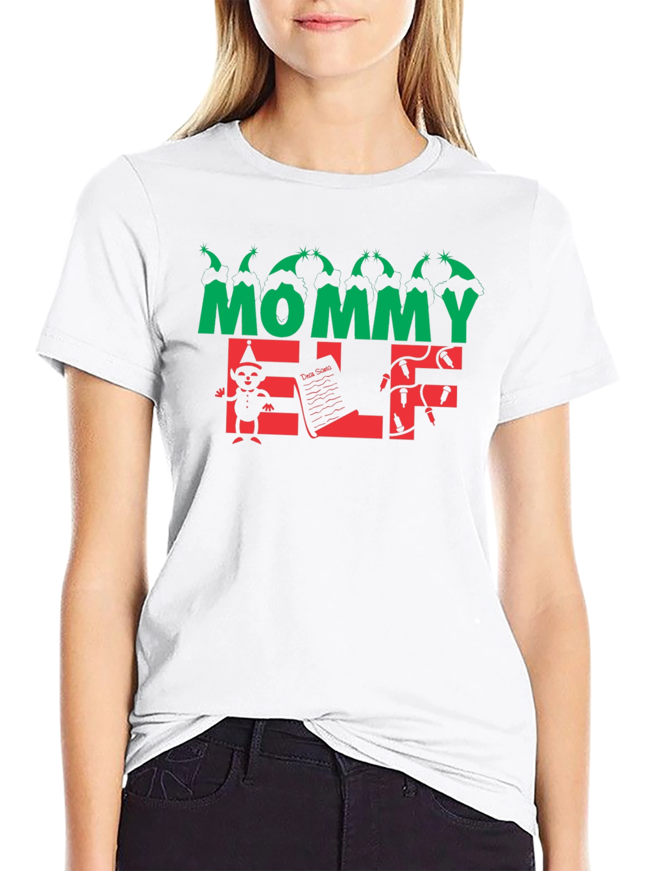 Mommy Elf Christmas T-Shirt - Holiday Apparel
