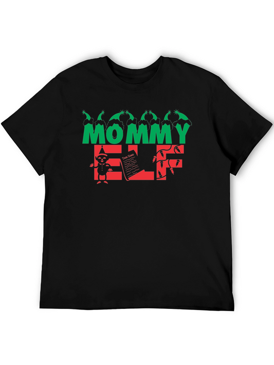 Mommy Elf Christmas T-Shirt - Holiday Apparel