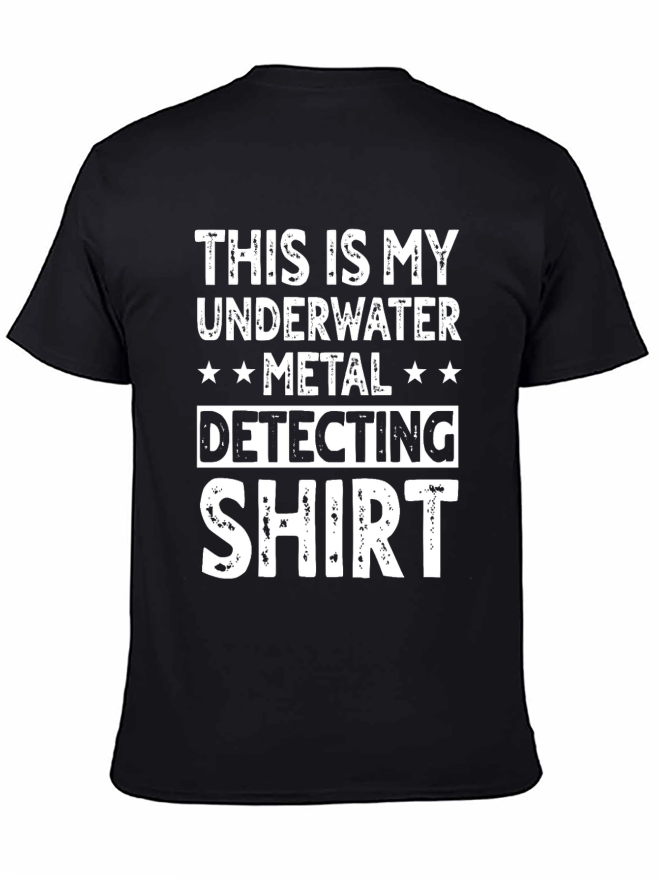 Underwater Metal Detecting Shirt - Black Graphic Tee