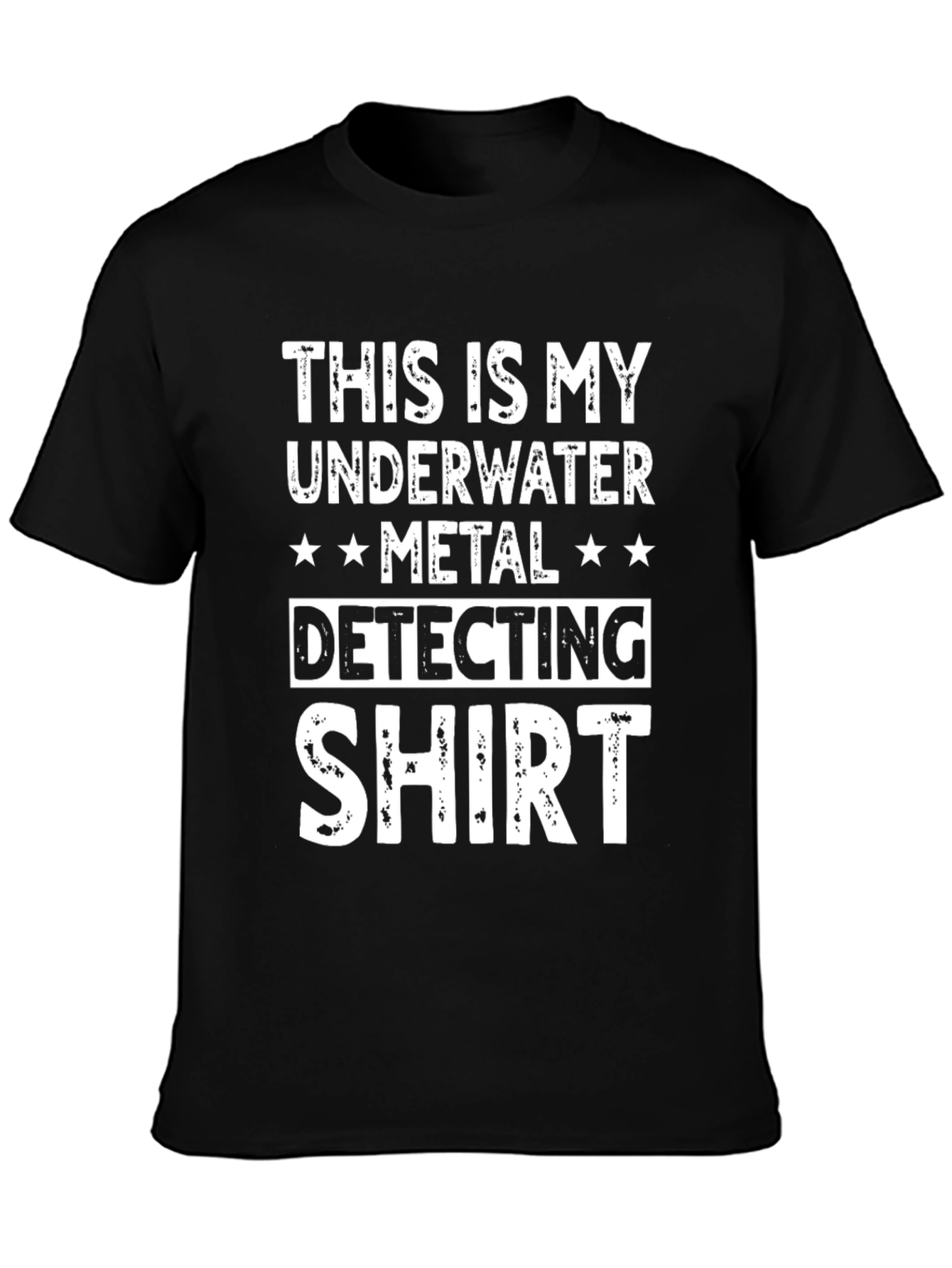 Underwater Metal Detecting Shirt - Black Graphic Tee