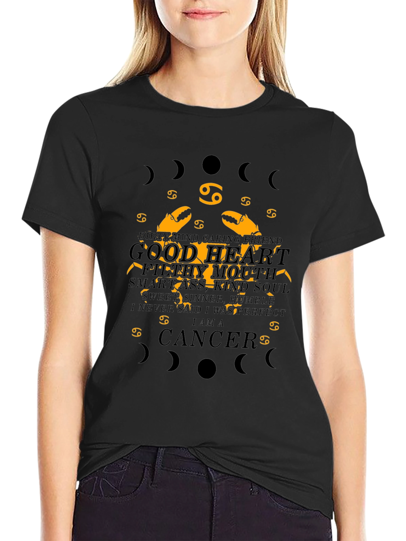 Cancer Zodiac Graphic T-Shirt