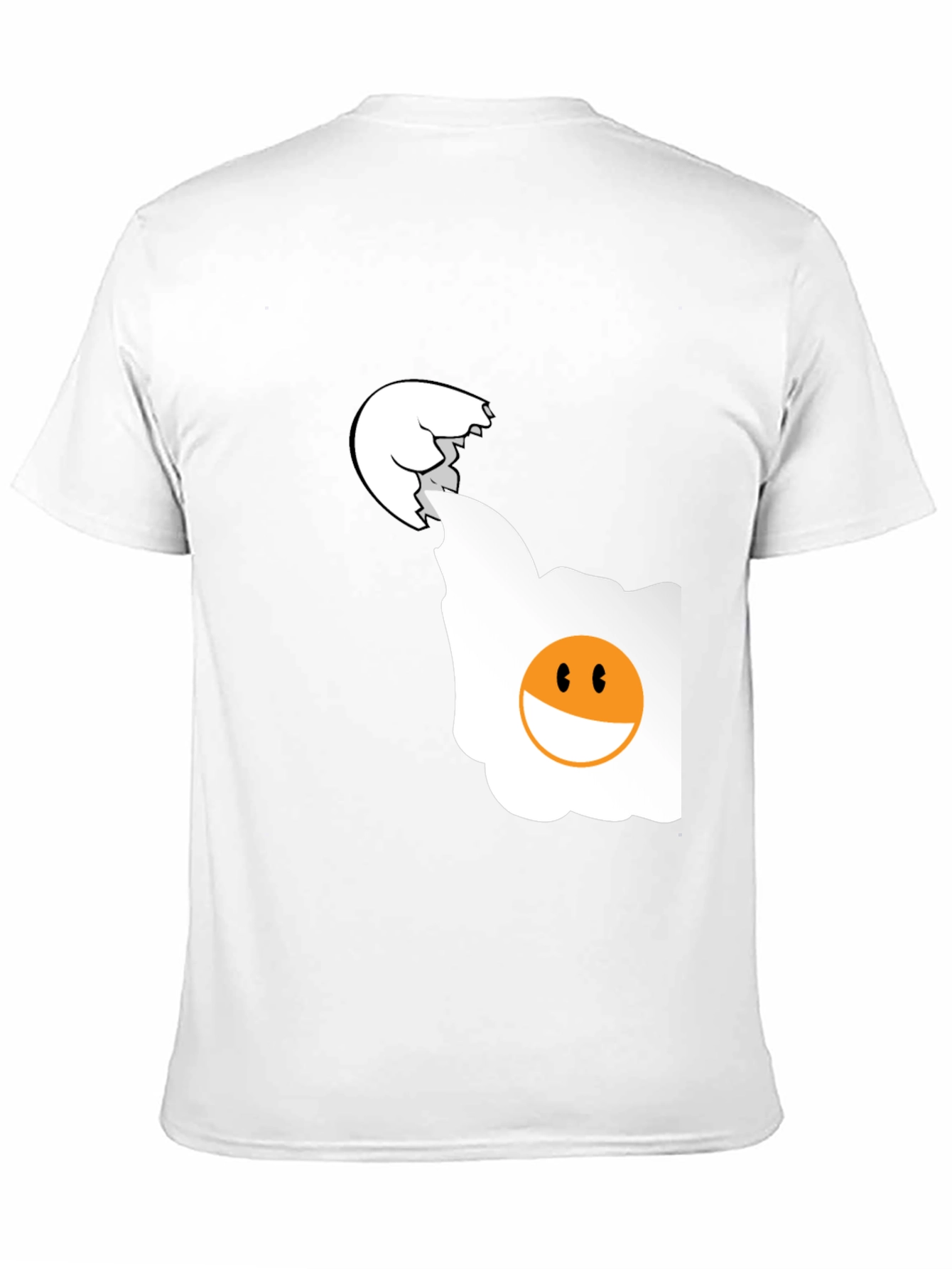Funny Egg Graphic T-Shirt - Black Casual Tee