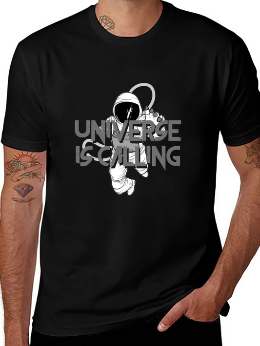 Universe is Calling Black T-Shirt