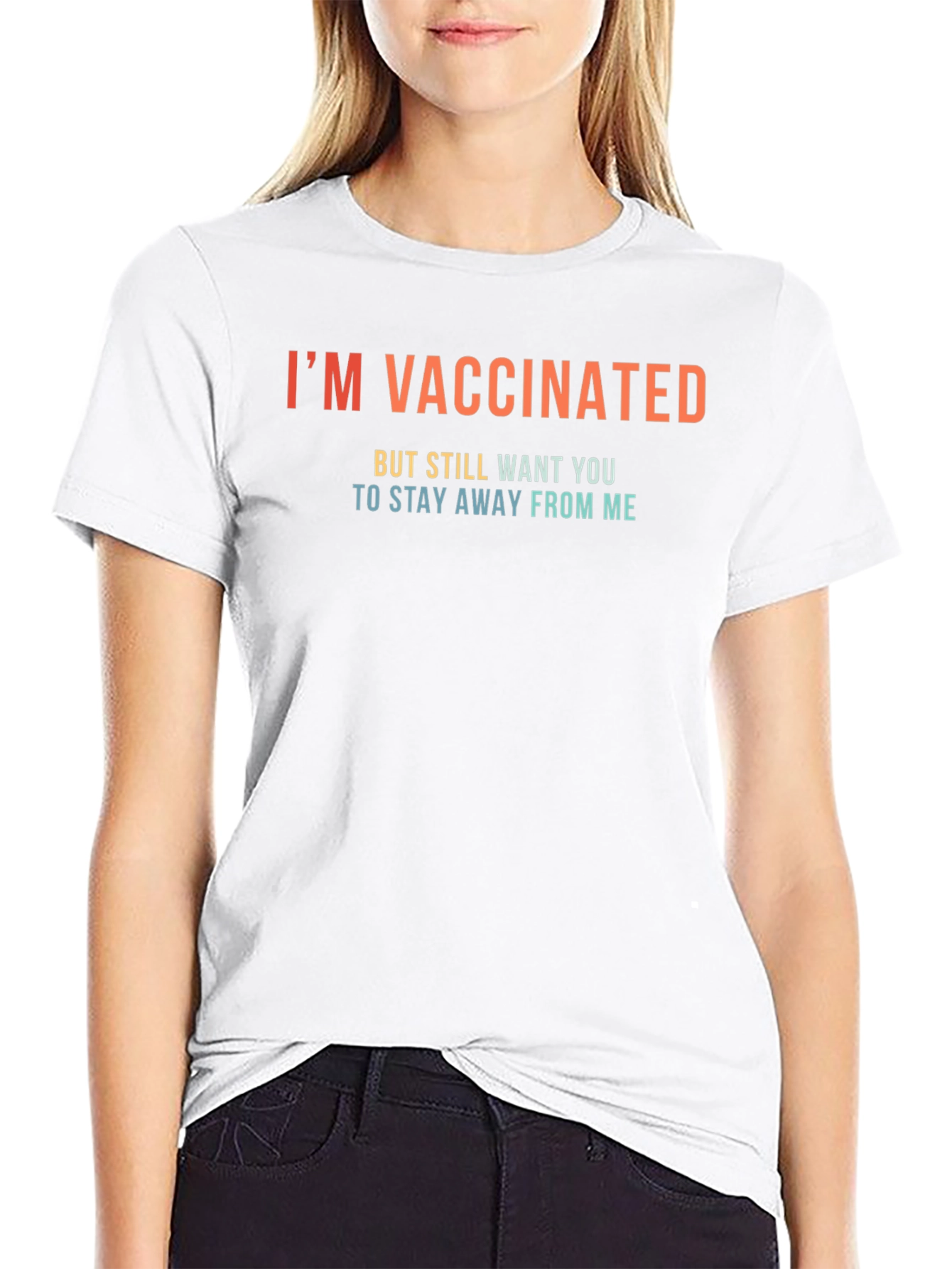 Im Vaccinated T-Shirt Funny Social Distancing Tee