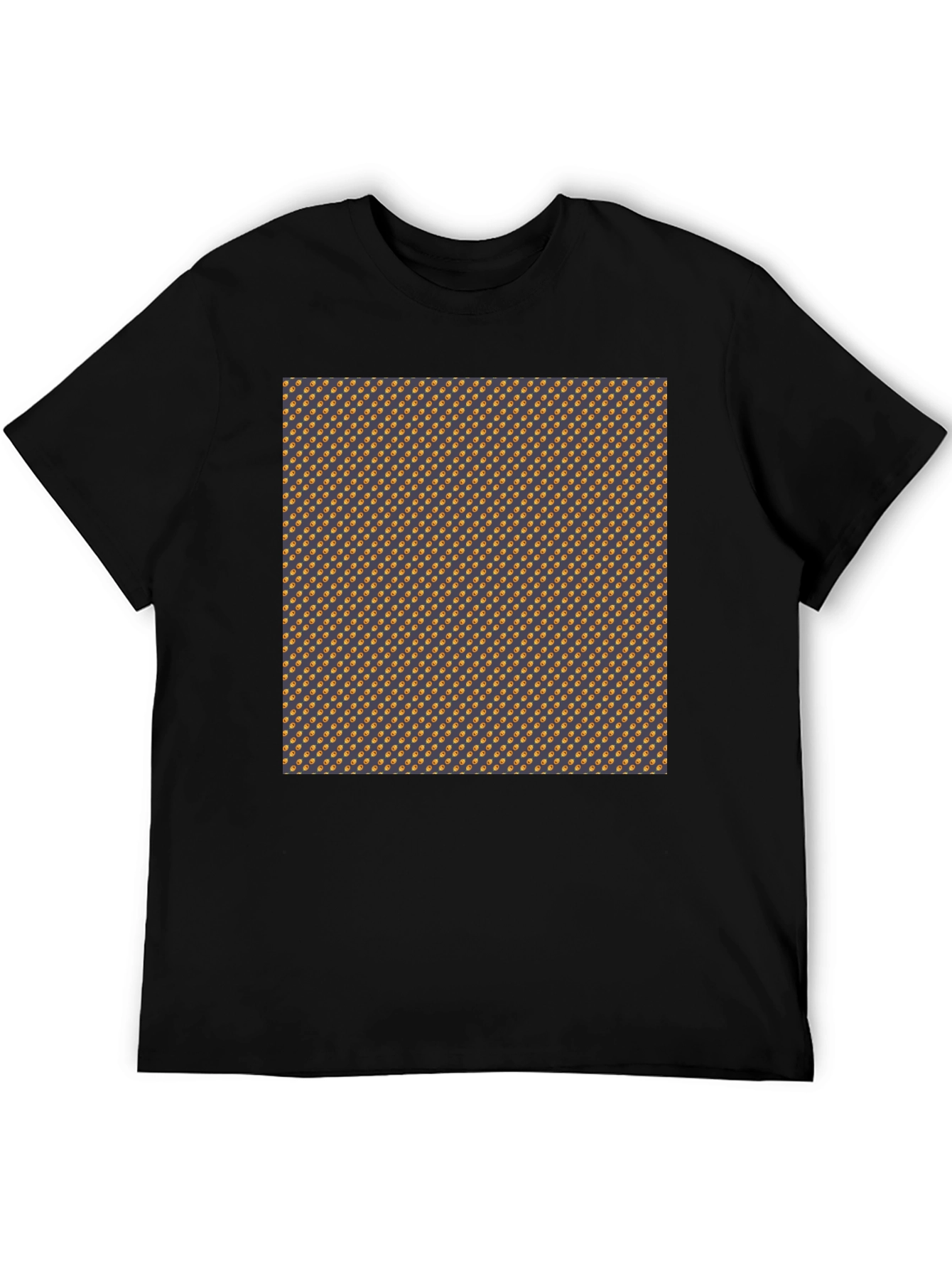 Patterned Crewneck T-Shirt - Modern Style