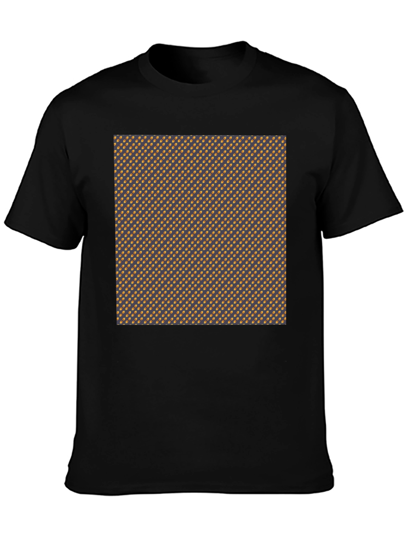 Patterned Crewneck T-Shirt - Modern Style