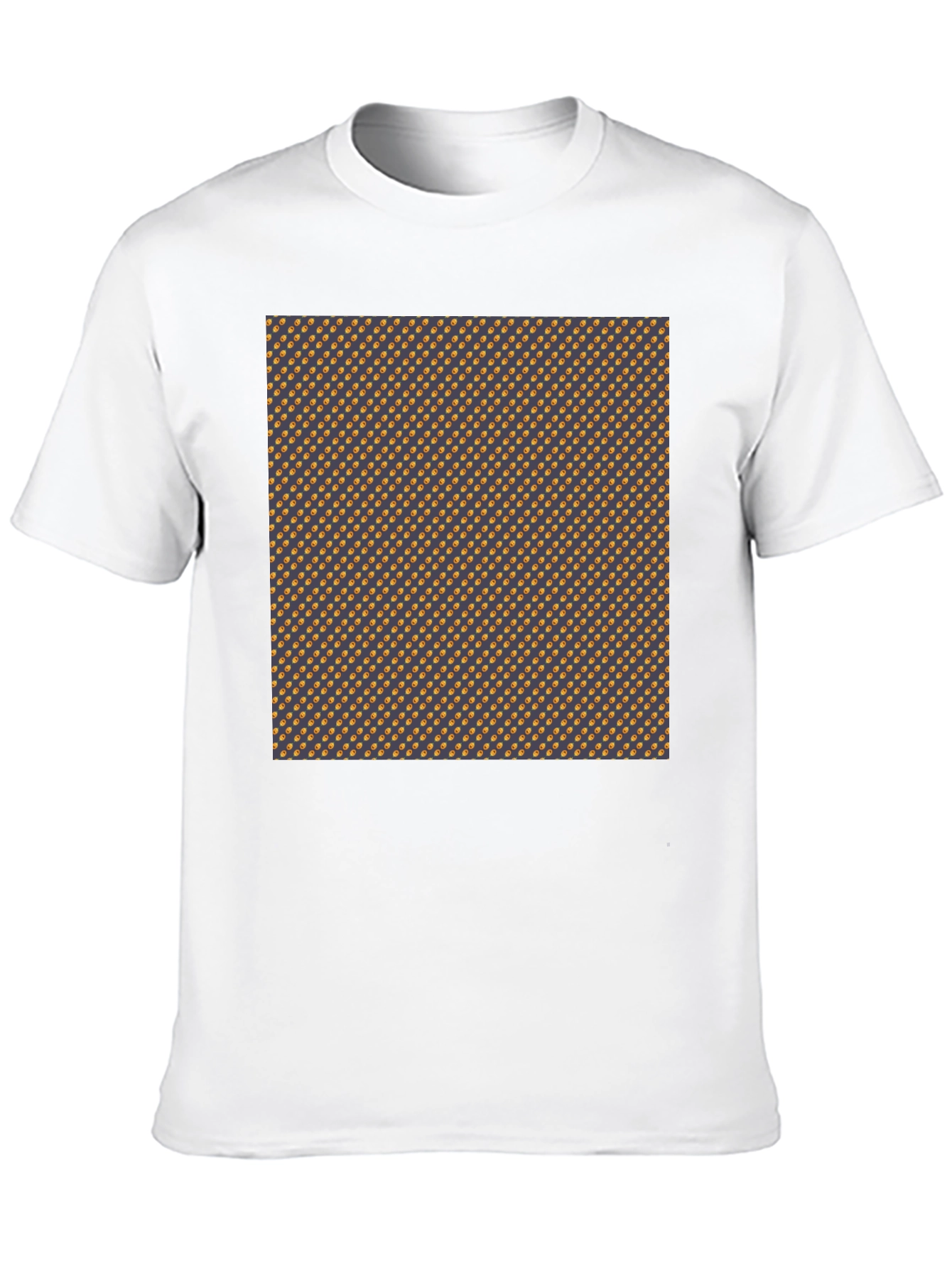 Patterned Crewneck T-Shirt - Modern Style