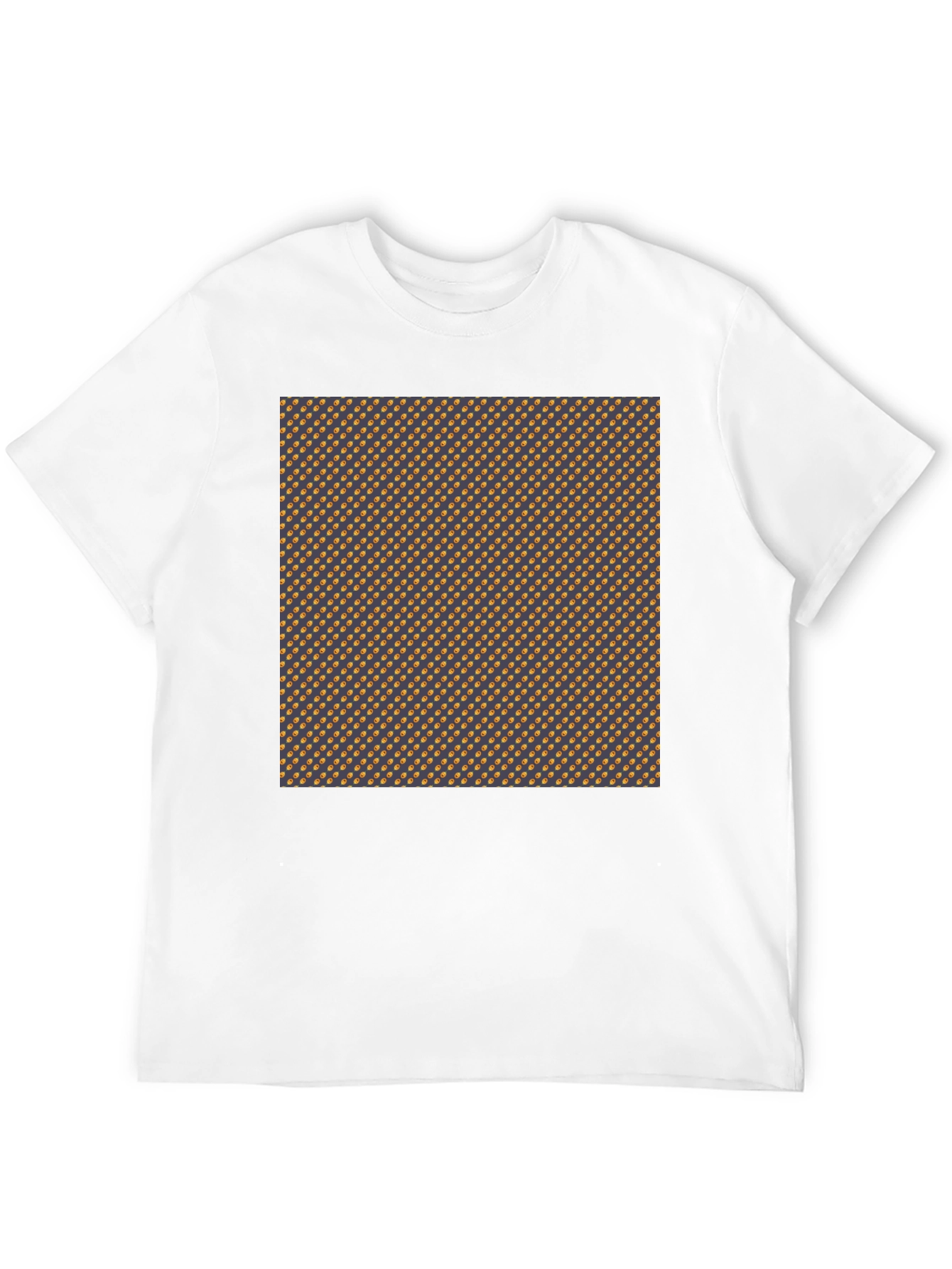 Patterned Crewneck T-Shirt - Modern Style