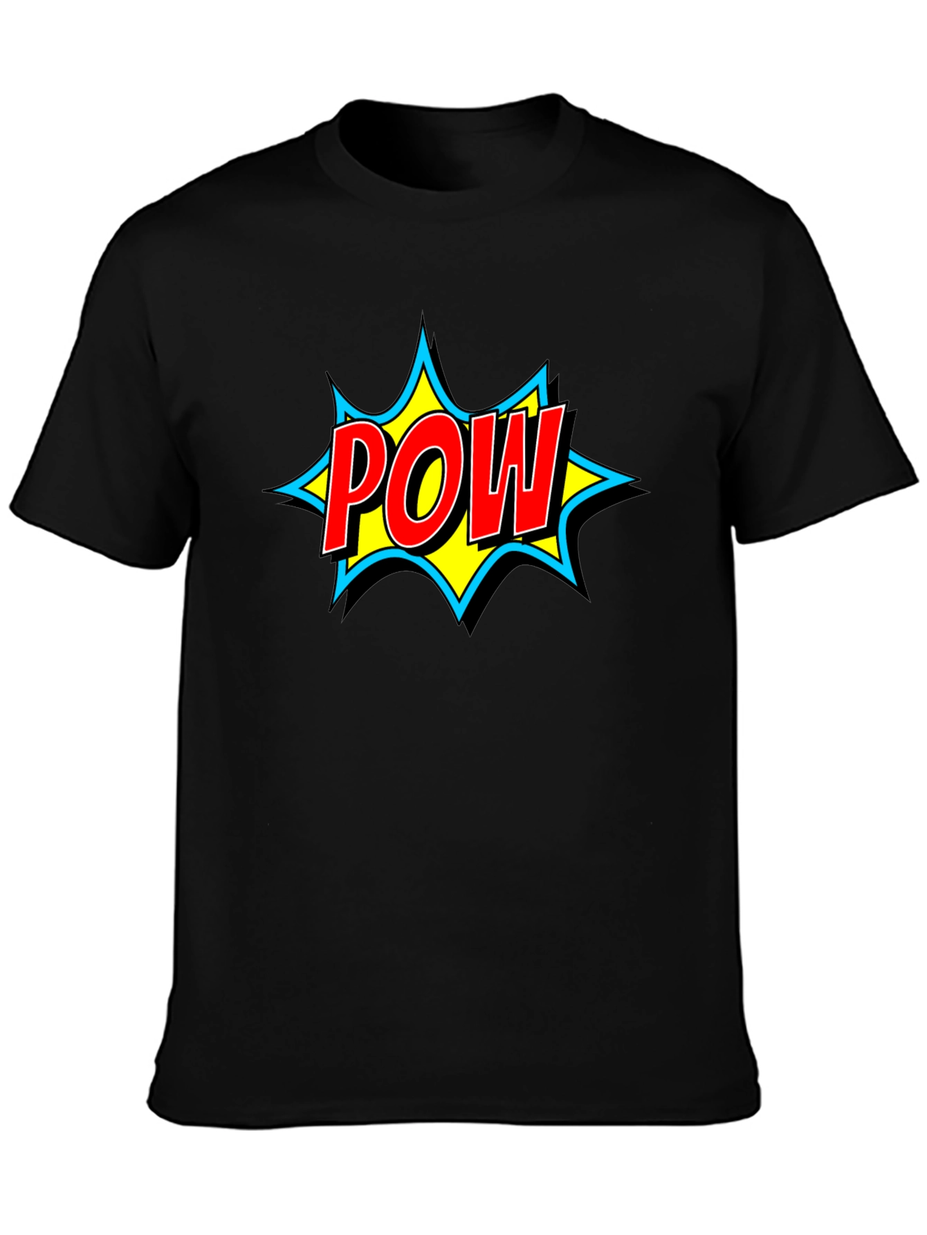 POW! Graphic Print Black T-Shirt
