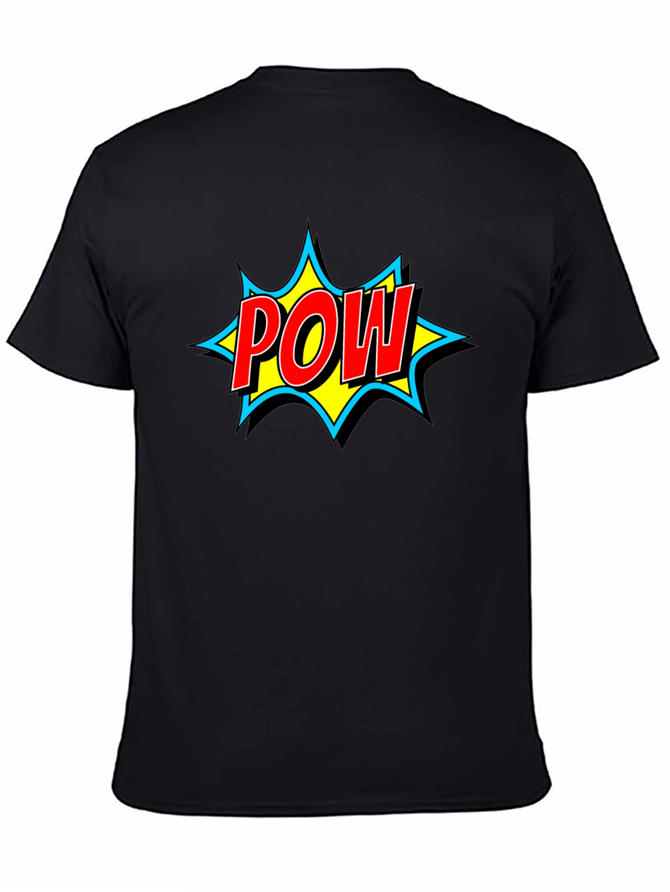 POW! Graphic Print Black T-Shirt