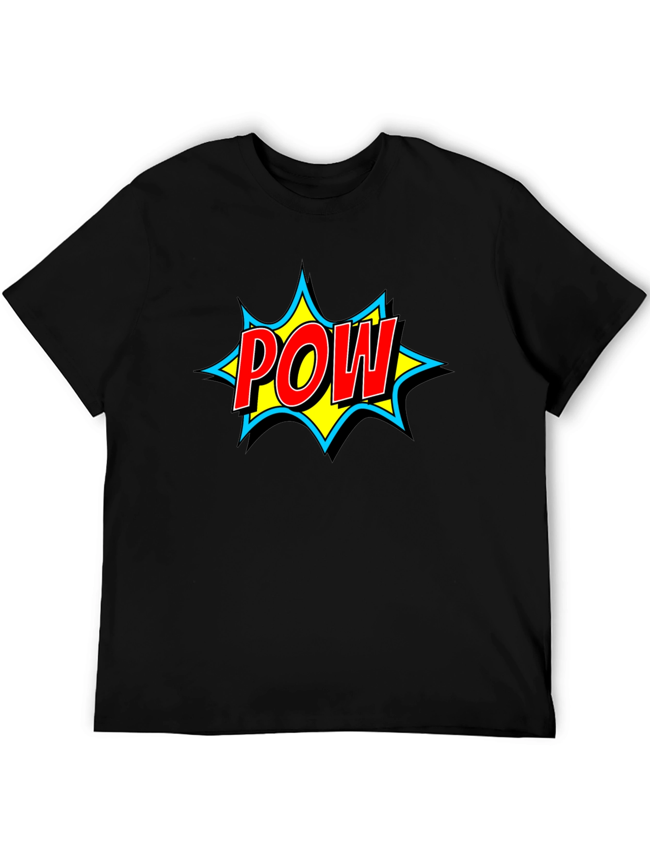 POW! Graphic Print Black T-Shirt