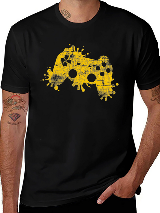 Gaming Controller Graphic Black T-Shirt