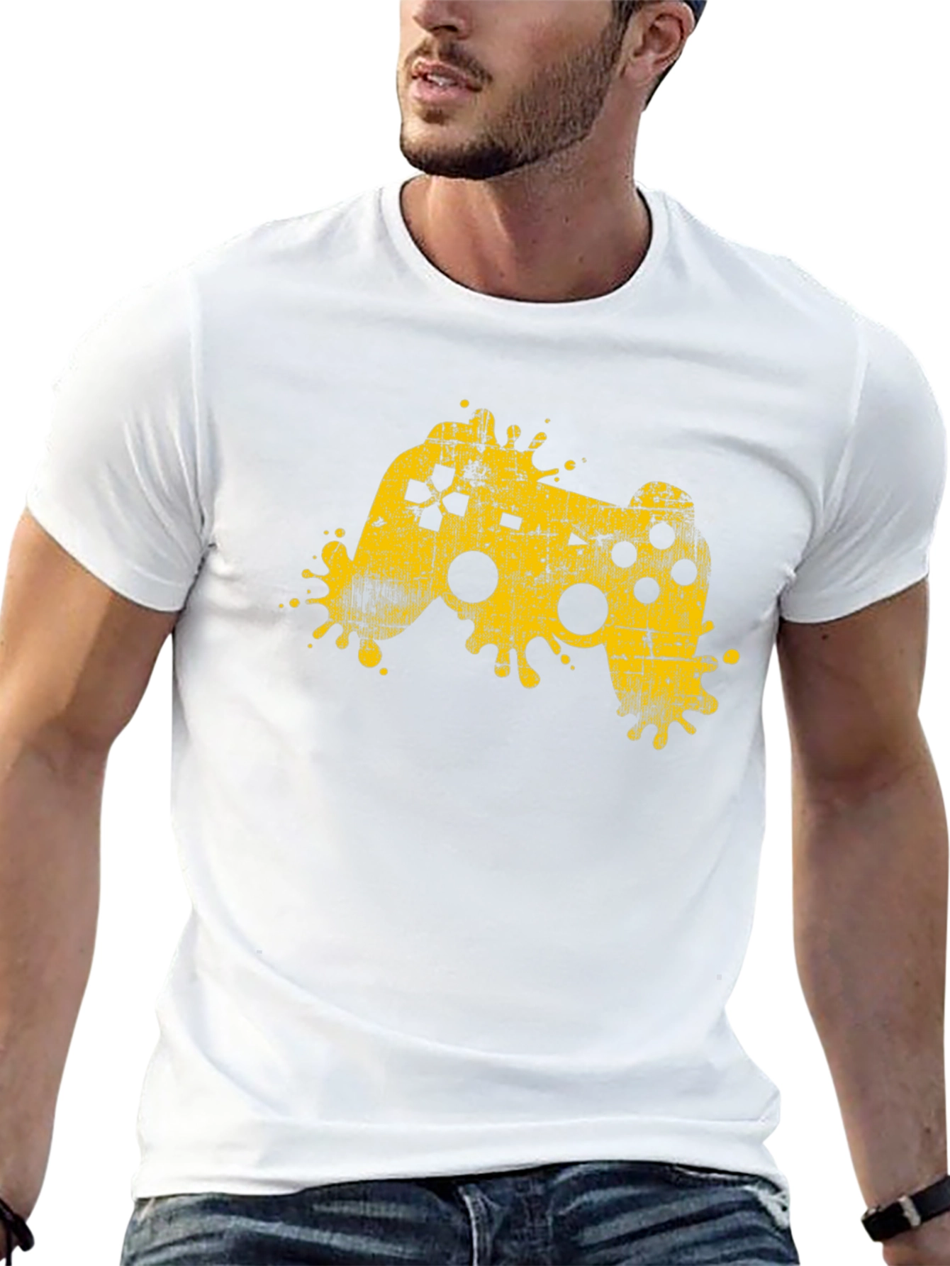 Gaming Controller Graphic Black T-Shirt