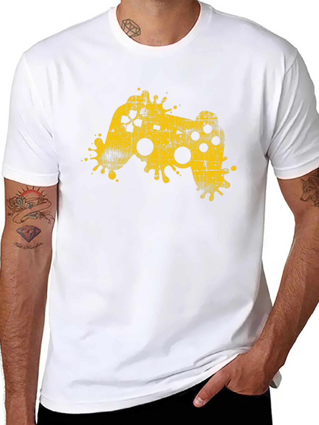 Gaming Controller Graphic Black T-Shirt