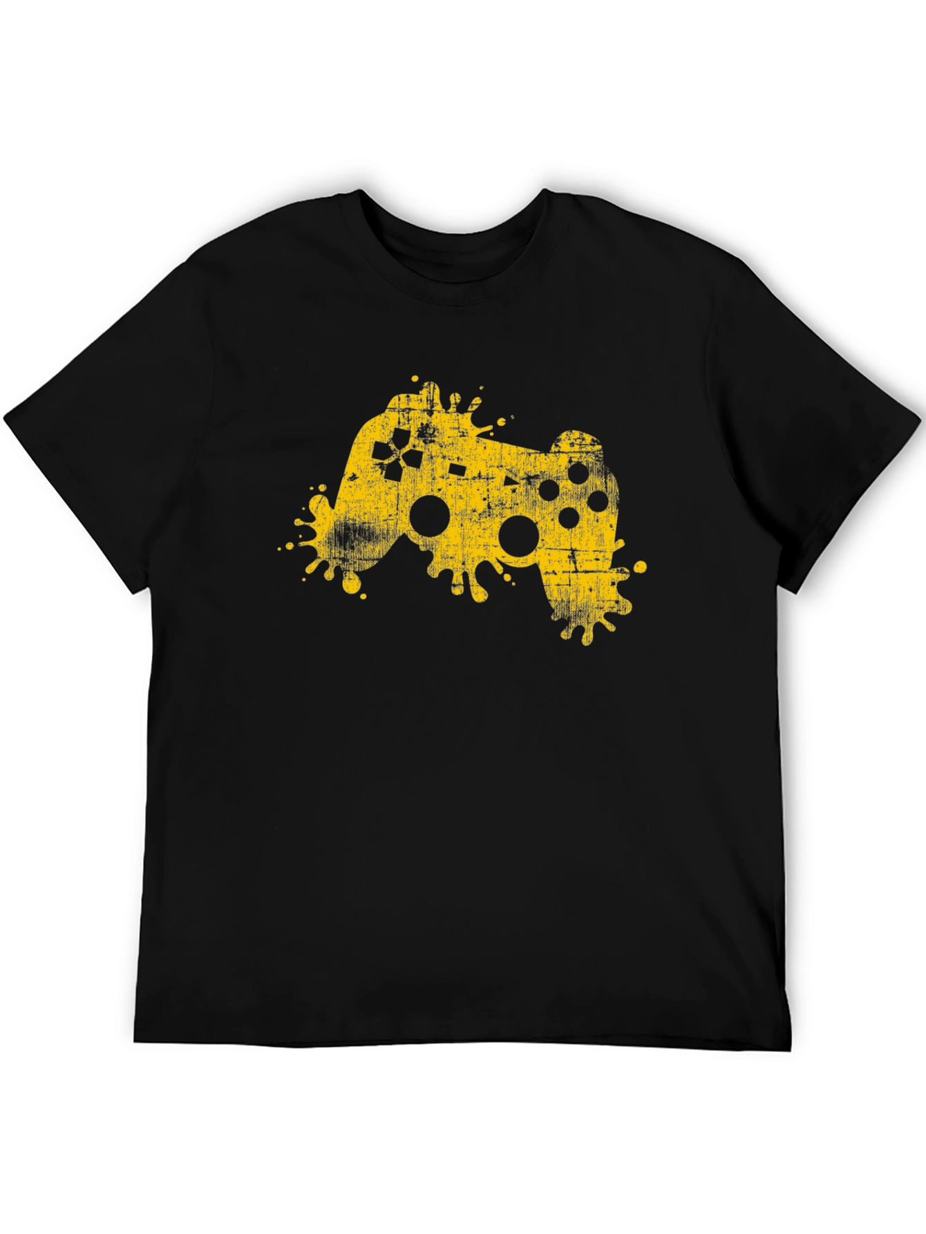 Gaming Controller Graphic Black T-Shirt