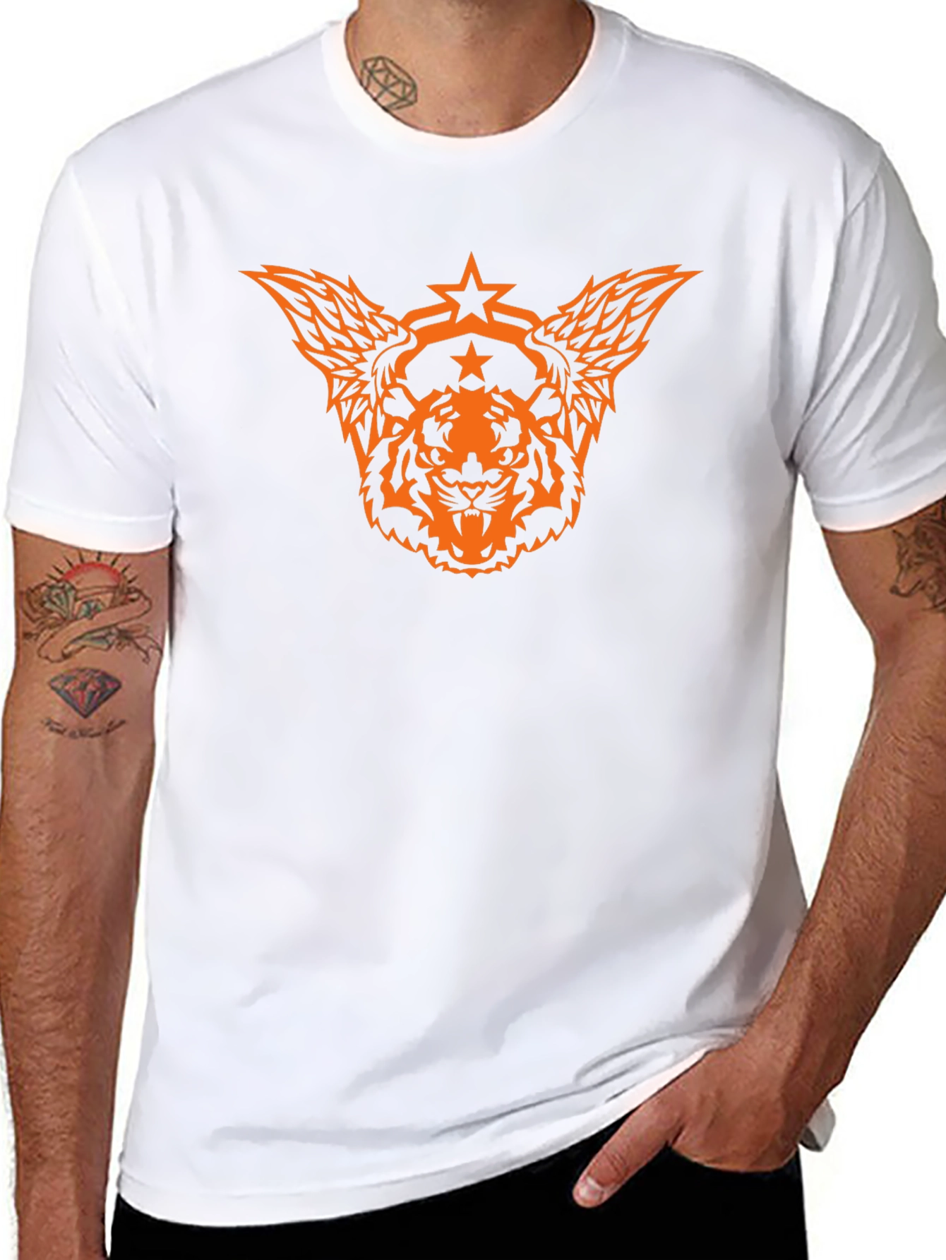 Tiger Star Graphic Black T-Shirt