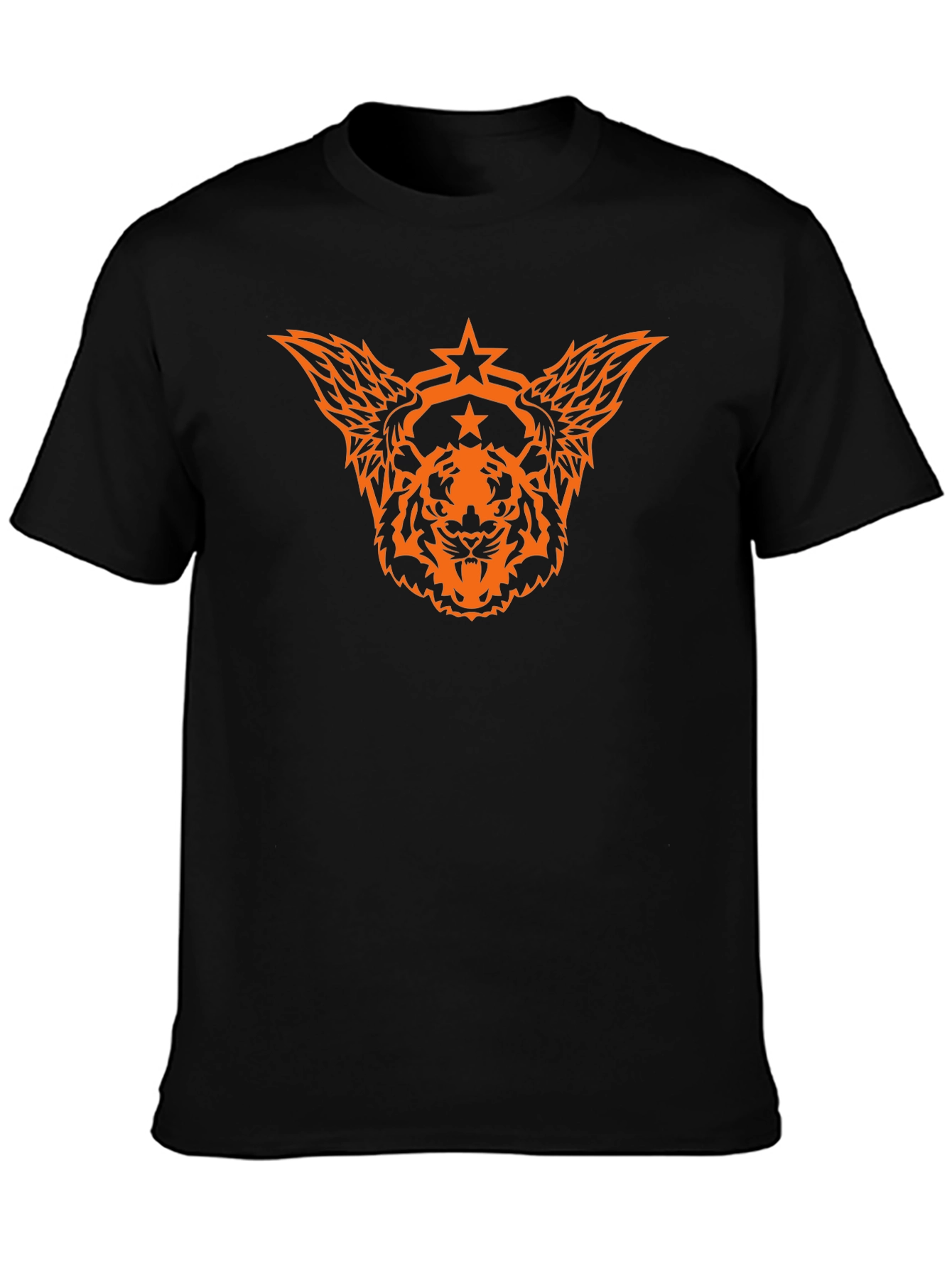 Tiger Star Graphic Black T-Shirt