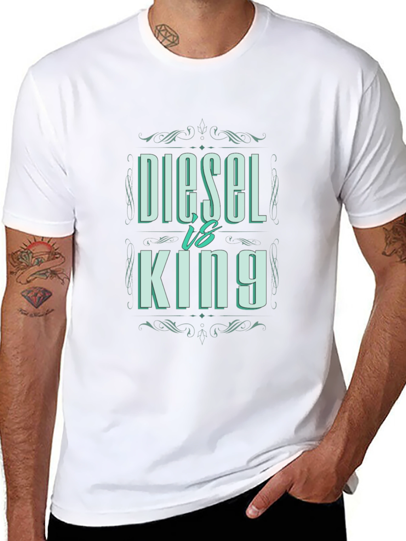 Diesel vs King Black Graphic Tee