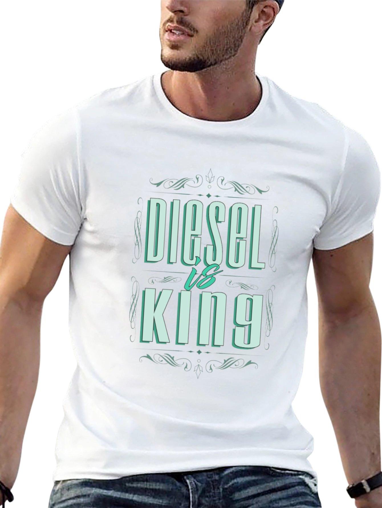 Diesel vs King Black Graphic Tee