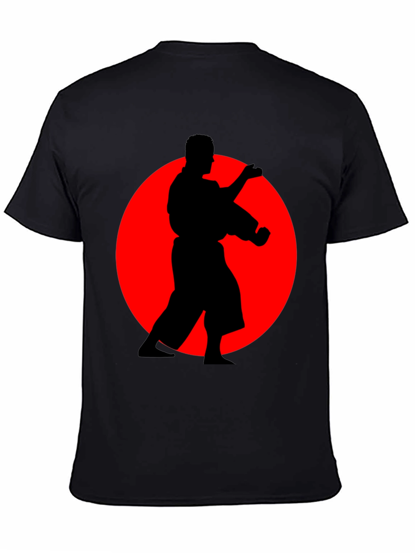 Karate Silhouette Black T-Shirt - Martial Arts Tee