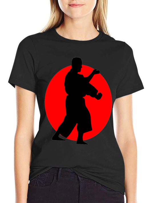 Karate Silhouette Black T-Shirt - Martial Arts Tee