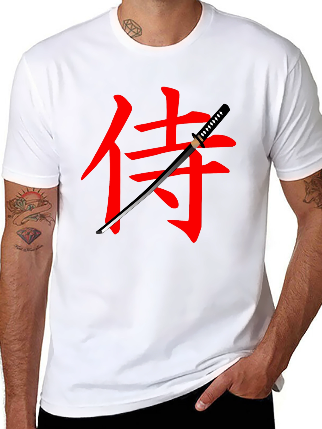 Samurai Katana Graphic T-Shirt