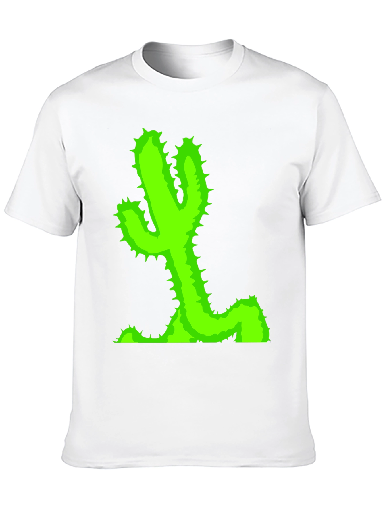 Cactus Graphic T-Shirt - Black Casual Tee