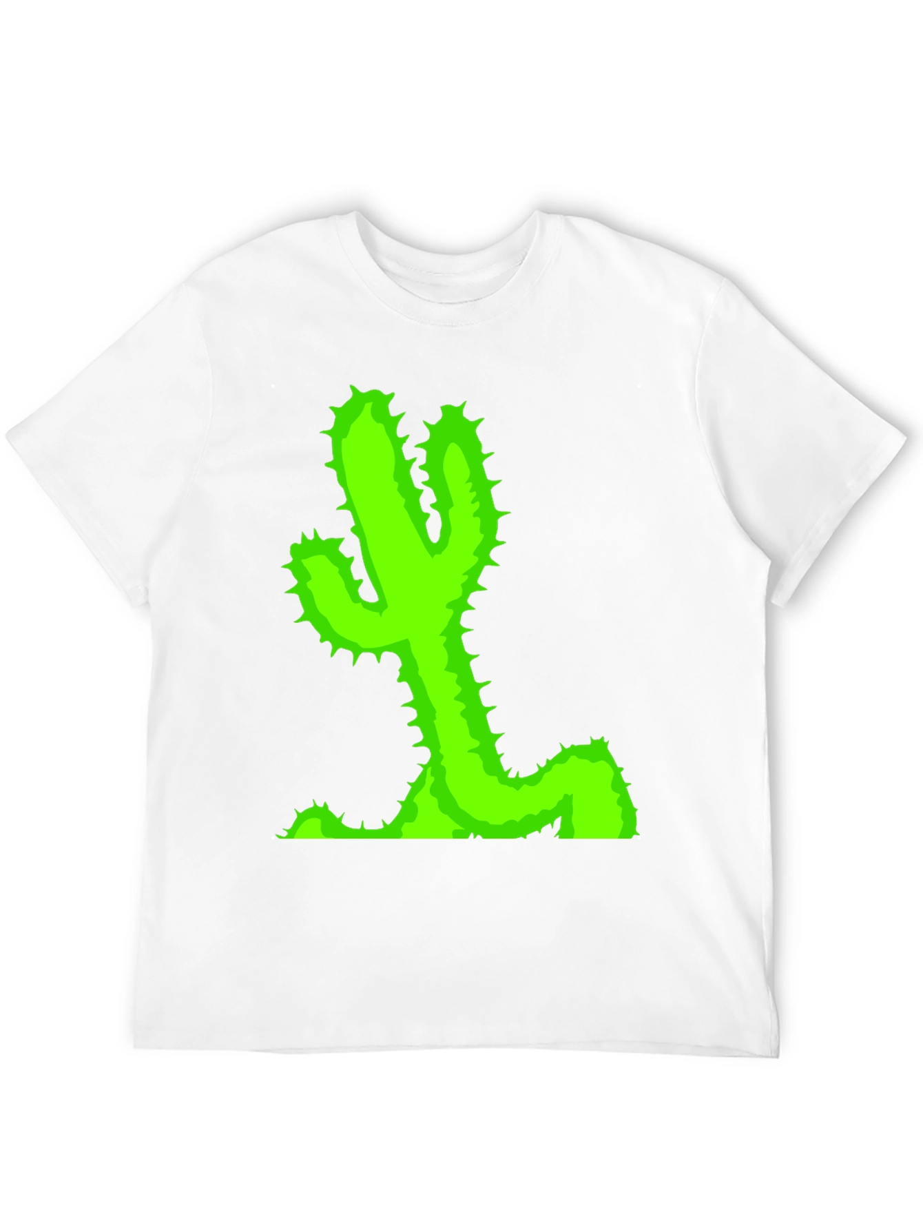 Cactus Graphic T-Shirt - Black Casual Tee
