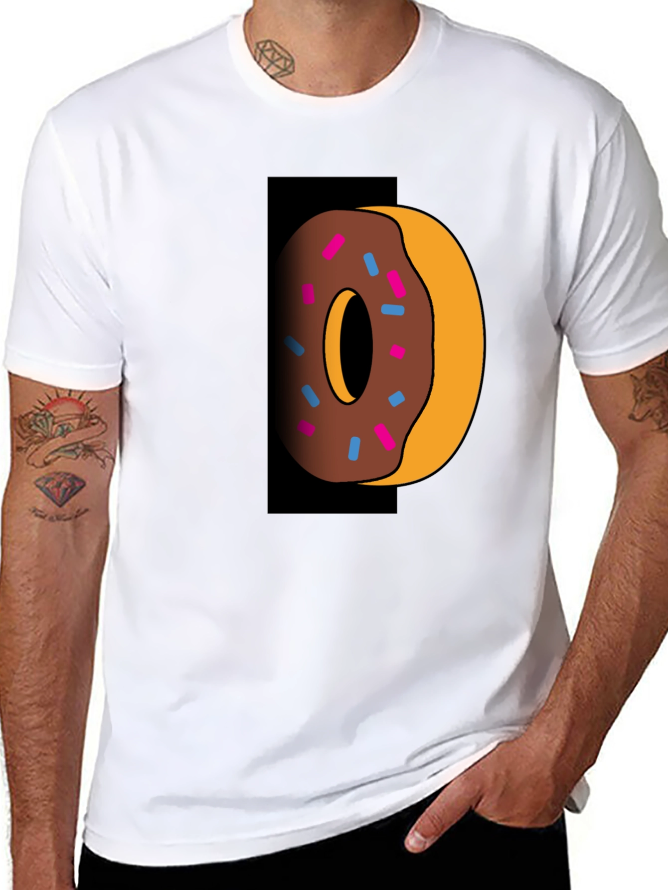 Donut Graphic Tee - Stylish Casual Comfort