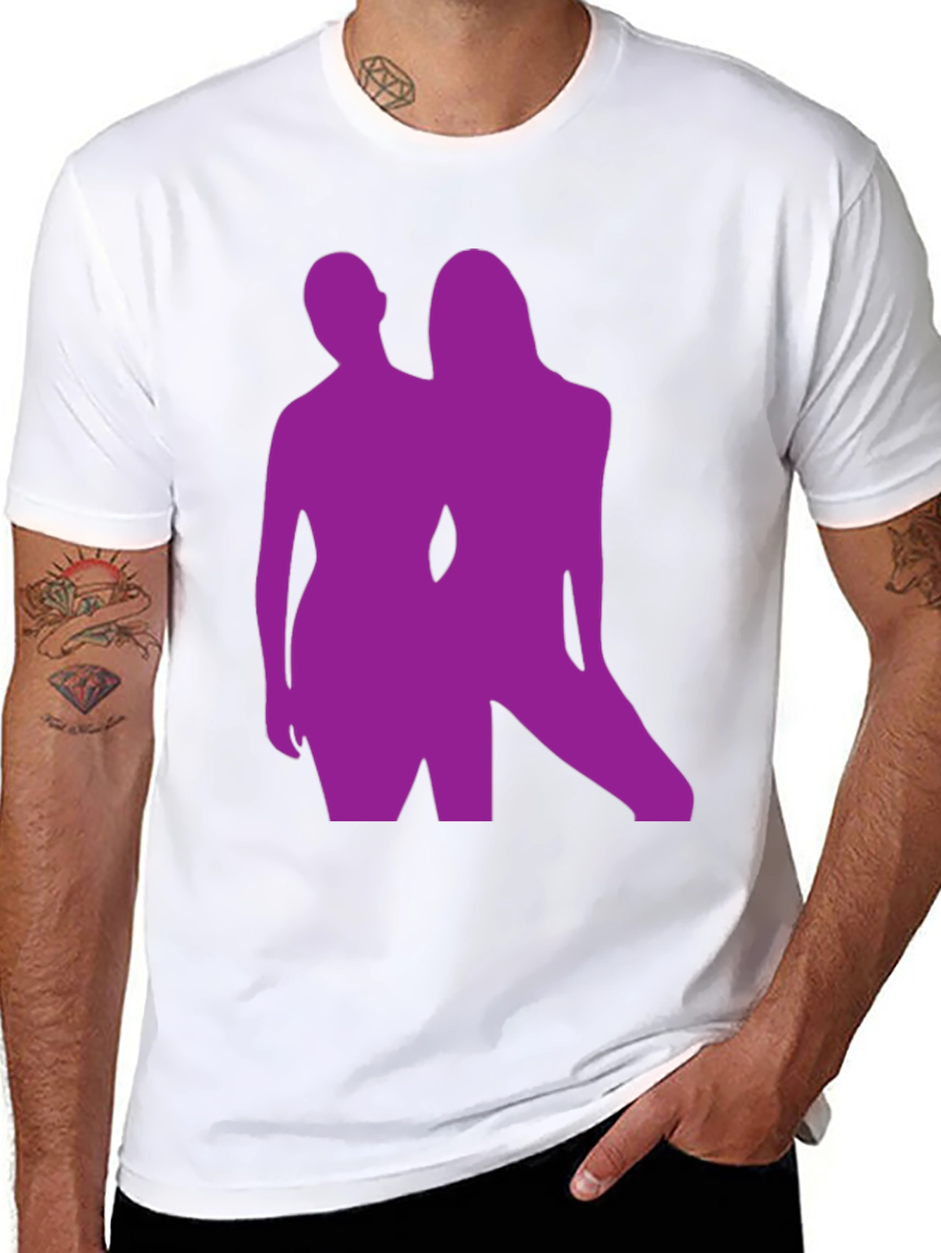 Silhouette Graphic Tee - Bold Black
