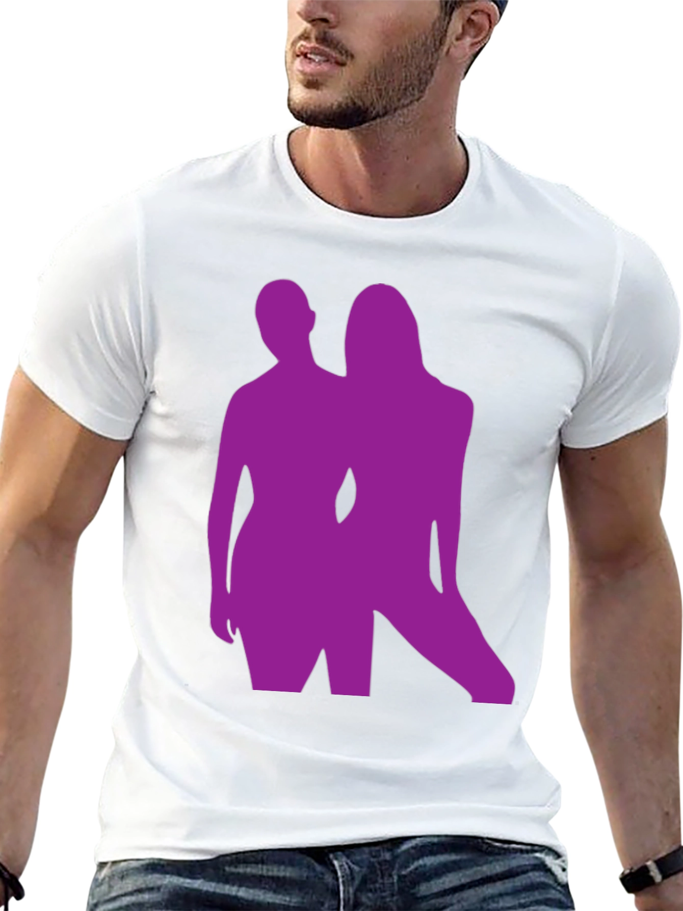 Silhouette Graphic Tee - Bold Black