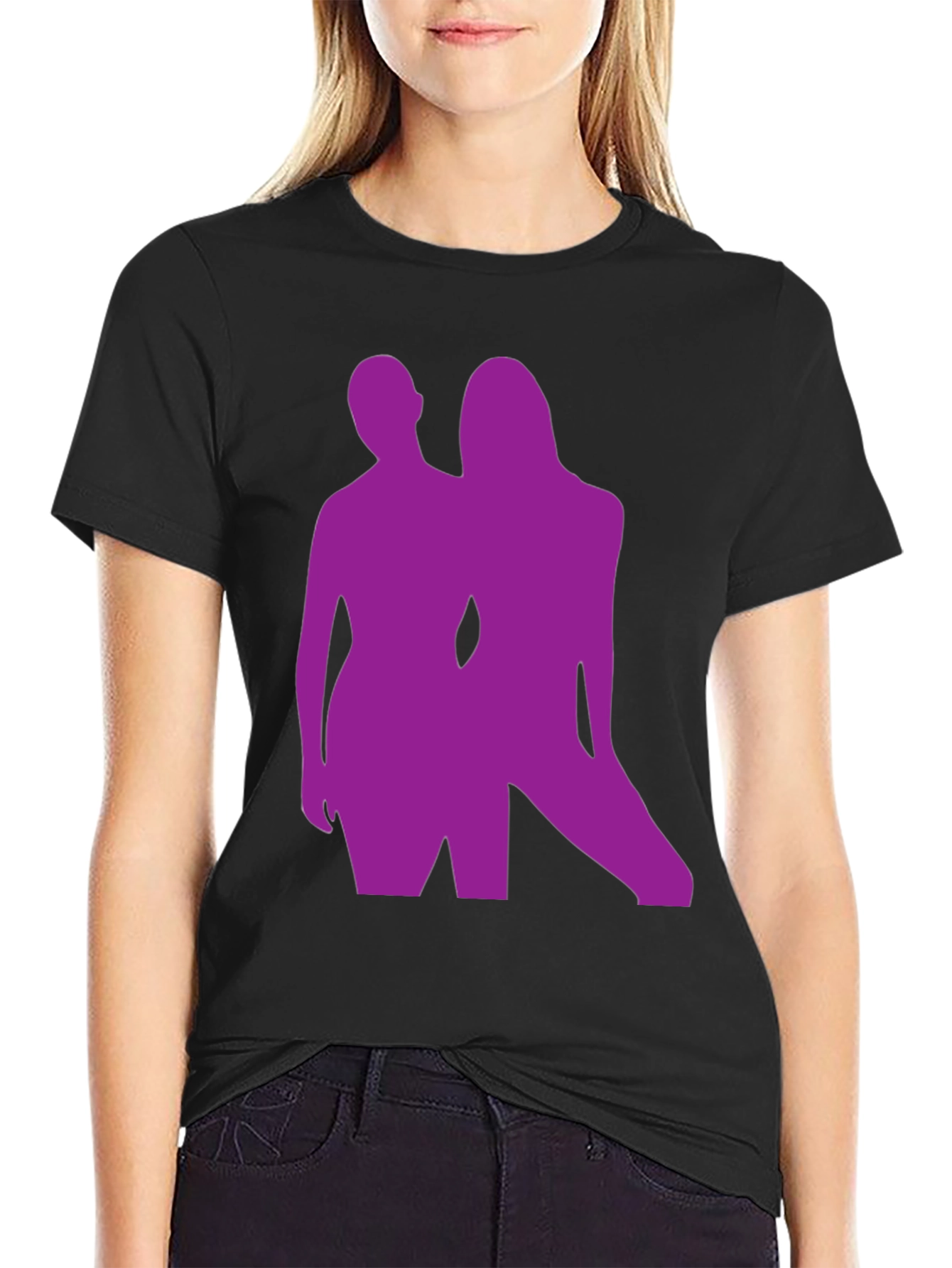 Silhouette Graphic Tee - Bold Black