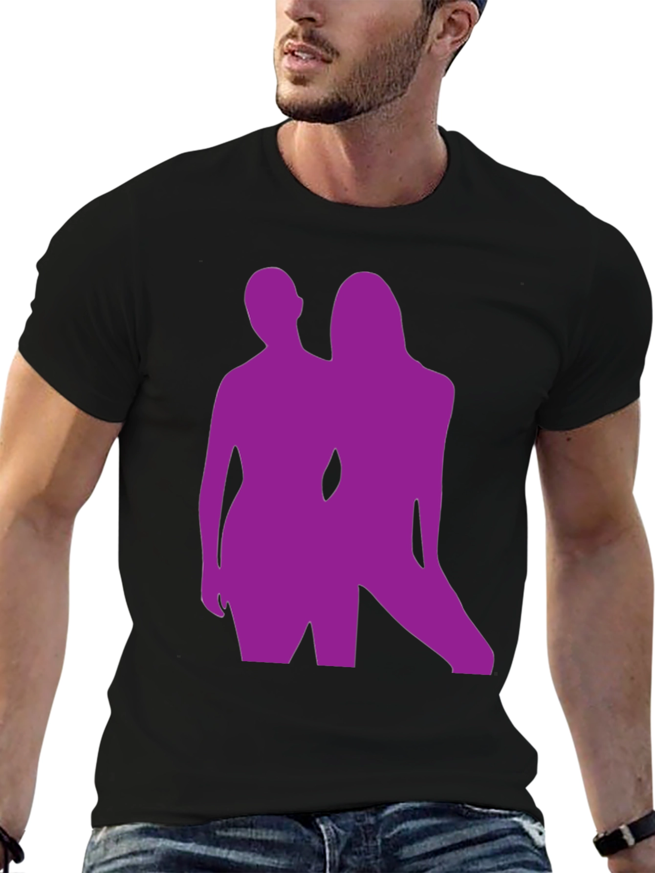 Silhouette Graphic Tee - Bold Black