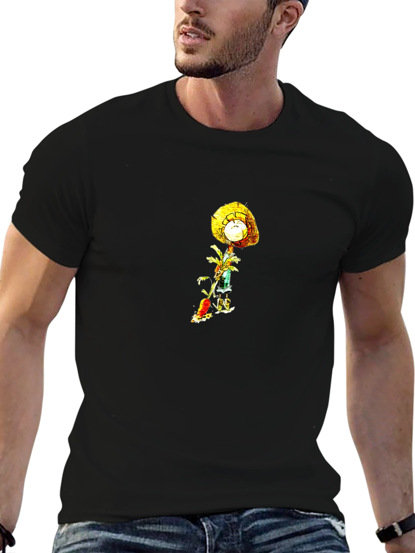 Cartoon Scarecrow Graphic Tee