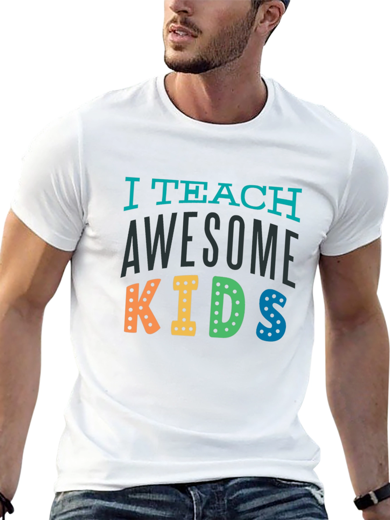I Teach Awesome Kids Teacher T-Shirt